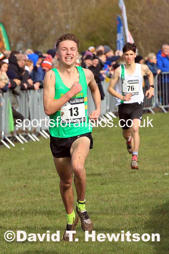 Mens Under-20s 2023 UK CAU Inter Counties Cross Country Champs, Prestwold Hall, Loughborough. Photo: David T. Hewitson/Sports for All Pics